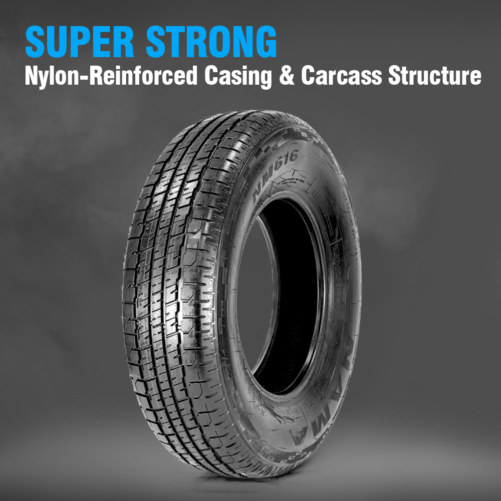 NAMA Set of 2  NM616 Load Range E 10 Ply Trailer Tires 111/106M