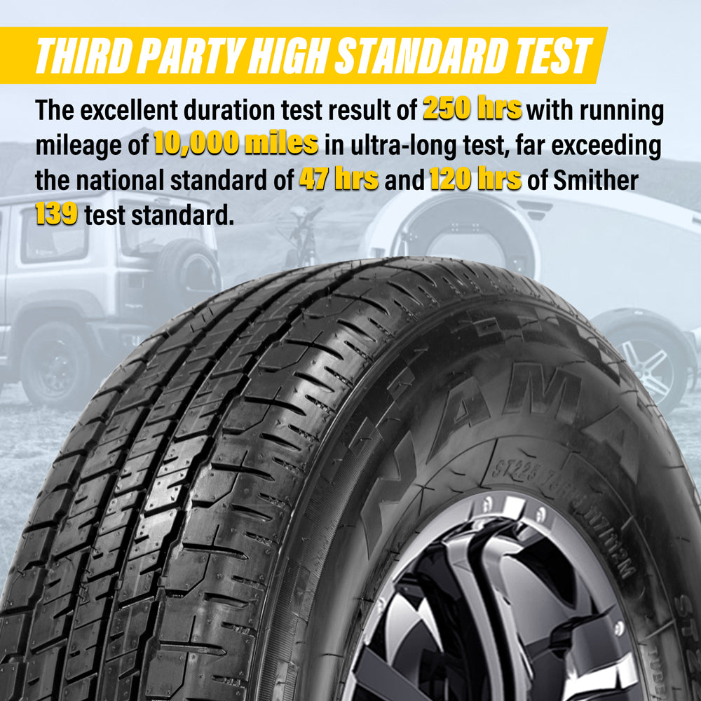 NAMA Set of 2  NM616 Load Range E 10 Ply Trailer Tires 111/106M