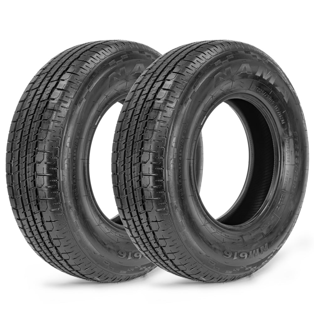 NAMA Set of 2  NM616 Load Range E 10 Ply Trailer Tires 111/106M